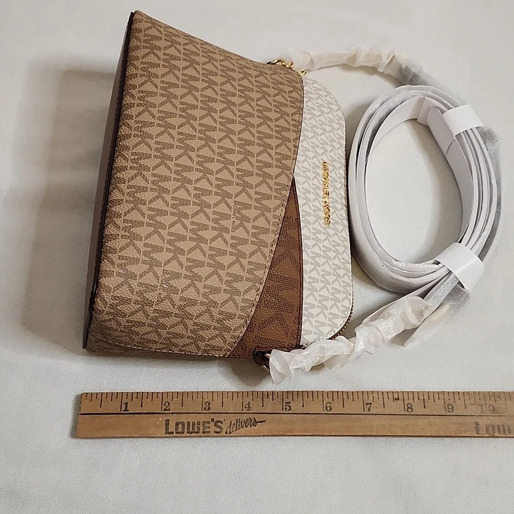 Michael Kors Camel Multi MD Dome Crossbody Bag